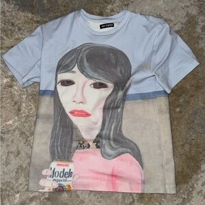 Simons Kids Artistic T-Shirt - Blue and Pink